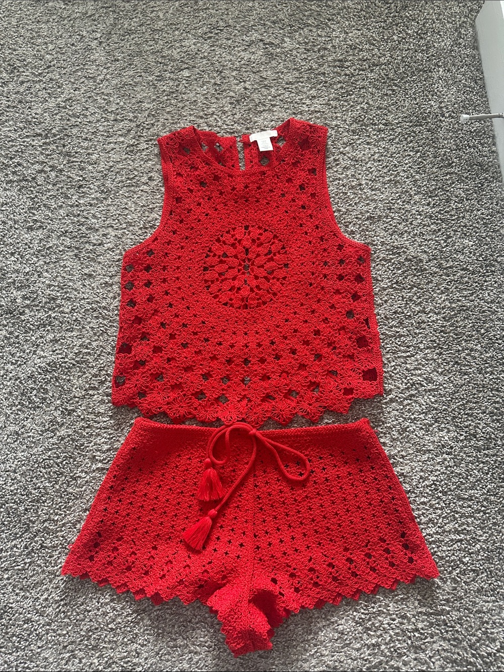 H&M Red Crochet Set - Picture 7 of 7